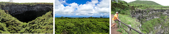 twin craters galapagos island